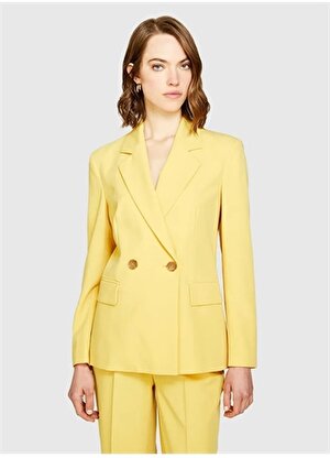 Sisley Slim Fit Sarı Kadın Ceket 2KVXLW01R