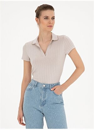 Pierre Cardin Kum Kadın Slim Fit Polo T-Shirt RINO