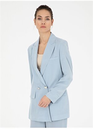 Pierre Cardin Oversized Açık Mavi Kadın Ceket SRIUS-C