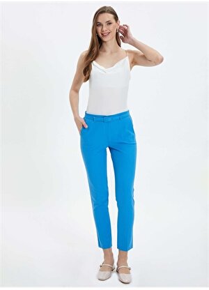 Selen Normal Bel Standart Mavi Kadın Pantolon 24YSL5140