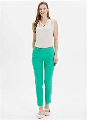 Selen Normal Bel Standart Yeşil Kadın Pantolon 24YSL5140