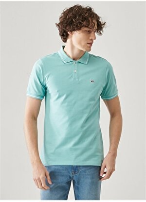 Lee Yeşil Erkek Polo T-Shirt L61ARLOT Kısa Kollu Polo T-shirt
