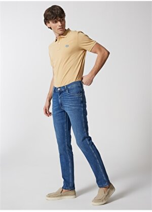 Wrangler Normal Bel Slim Fit Koyu Mavi Erkek Denim Pantolon W12S084W83 Texas Slim Jean Pantolon