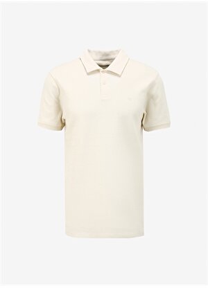 Wrangler Ekru Erkek Polo T-Shirt W241557104 Kısa Kollu Polo T-shirt