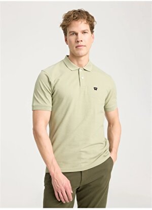 Wrangler Yeşil - Gri Erkek Polo T-Shirt W7D5K4XX2T37Y Kısa Kollu Polo Tshir