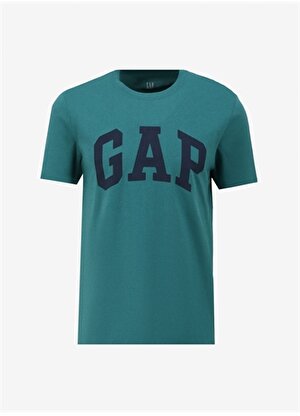 Gap Bisiklet Yaka Düz Koyu Gri Erkek T-Shirt 856659