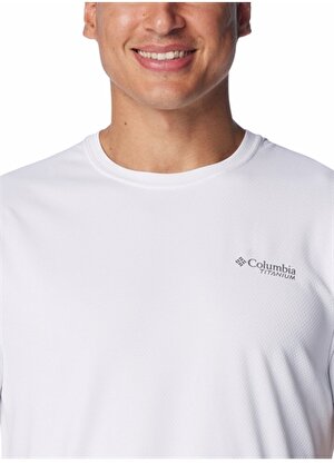 Columbia Beyaz Erkek O Yaka Normal Kalıp Baskılı T-Shirt 2071891100_AO4786