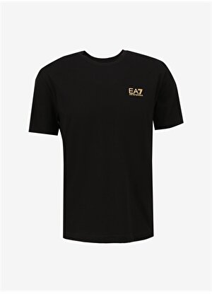 EA7 Bisiklet Yaka Siyah Erkek T-Shirt 8NPT18PJ02Z