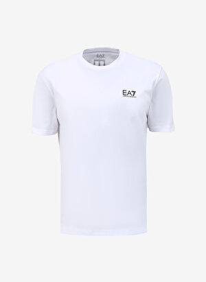 EA7 Bisiklet Yaka Beyaz Erkek T-Shirt 8NPT18PJ02Z