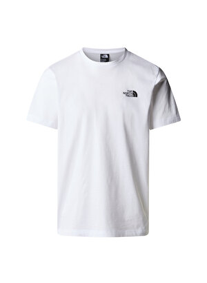 The North Face Beyaz Erkek Bisiklet Yaka Baskılı T-Shirt NF0A8953FN41_M S/S NSE GRAPHIC TEE