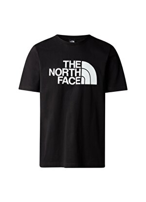 The North Face Siyah Erkek Bisiklet Yaka Baskılı T-Shirt NF0A8955JK31_M S/S HALF DOME TEE