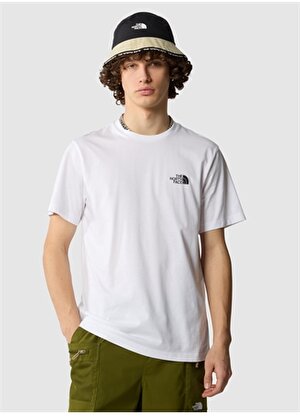 The North Face Beyaz Erkek Bisiklet Yaka T-Shirt NF0A87NGFN41_M S/S SIMPLE DOME TEE 