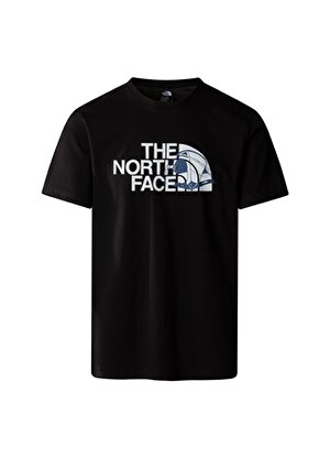 The North Face Siyah Erkek Bisiklet Yaka Baskılı T-Shirt NF0A8954JK31_GRAPHIC HALF DOME TEE