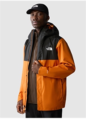 The North Face Siyah Erkek Kapüşon Yaka Yağmurluk NF0A3YFMRMI1_M QUEST ZIP-IN JACKET 