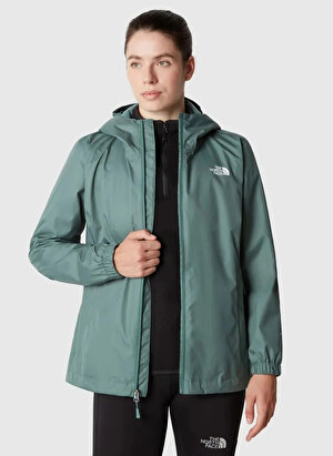 The North Face Yeşil Kapüşon Yaka Normal Kalıp Yağmurluk NF00A8BAO0F1_W QUEST JACKET - EU 