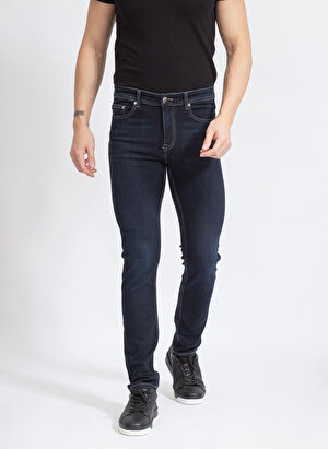 KARL LAGERFELD Normal Bel Normal Paça Slim Fit Erkek Denim Pantolon 265840500830