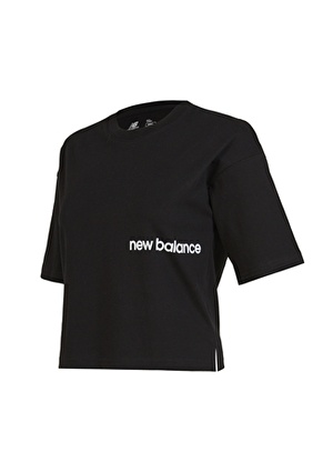 New Balance Siyah Kadın Bisiklet Yaka Normal Kalıp T-Shirt WNT1340-BK-NB  