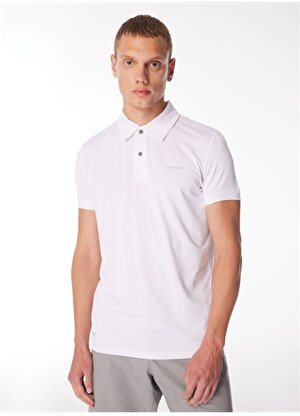 Merrell Beyaz Erkek Normal Kalıp Baskılı Polo T-Shirt M4PACEM_PACE M 