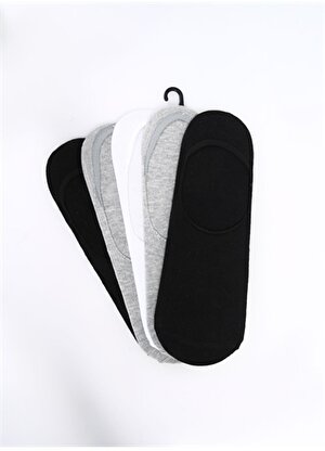 T-Box Siyah - Gri - Beyaz Erkek Babet Çorabı 5Lİ BABET ERK
