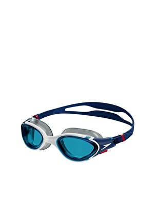 Speedo Mavi - Beyaz Unisex Yüzücü Gözlüğü 8-00233214502-SPEEDO BIOFUSE REFLX   