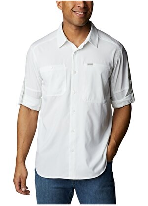Columbia Beyaz Erkek Normal Kalıp Gömlek 2012931100_AM1683 SILVER RIDGE SLVE  