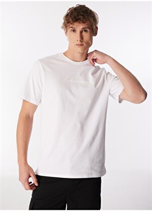 Columbia Beyaz Erkek O Yaka Normal Kalıp T-Shirt 9120180100_CS0121 CSC BAR SPLIT 