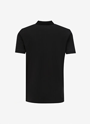 People By Fabrika Düz Siyah Erkek Polo T-Shirt PBF4SM-TST5000