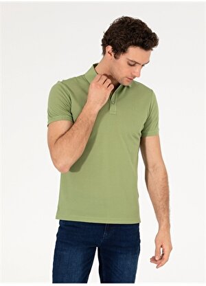 Cacharel Düz Açık Yeşil Erkek Polo T-Shirt CT