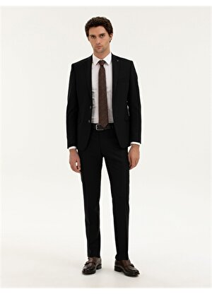 Cacharel Normal Bel Normal Paça Slim Fit Siyah Erkek Pantolon SARE-LYC/P