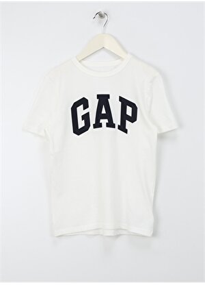Gap Baskılı Kırık Beyaz Erkek Çocuk T-Shirt 424016004