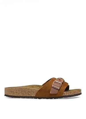 Birkenstock Kahve Kadın Süet + Deri Terlik OITA 