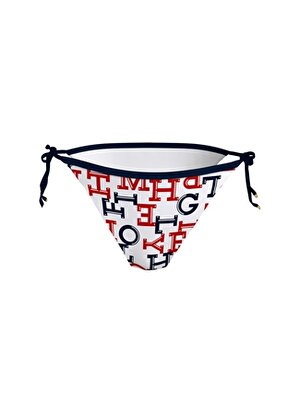Tommy Hilfiger Lacivert - Beyaz - Kırmızı Kadın Bikini Alt CHEEKY STRING SIDE T, 0K4 UW0UW0531