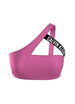 Calvin Klein Pembe Kadın Bikini Üst ONE SHOULDER BRALETTE-RP KW0KW02388