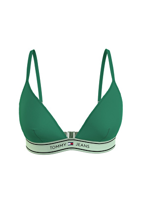 Tommy Hilfiger Bikini Üst, L, Yeşil