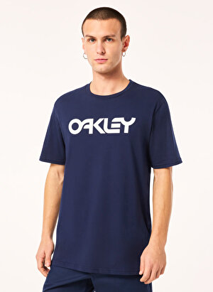 Oakley Lacivert Erkek Bisiklet Yaka Normal Kalıp Baskılı T-Shirt FOA404011_MARK II TEE 2.0