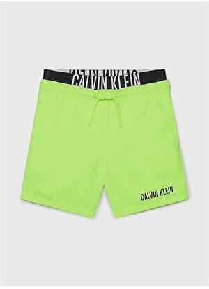 Calvin Klein Neon Yeşil Erkek Şort Mayo KV0KV00037M0T