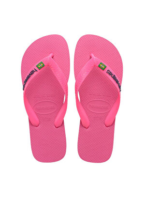 Havaianas Pembe Kadın Plaj Terliği BRASIL LOGO NEON