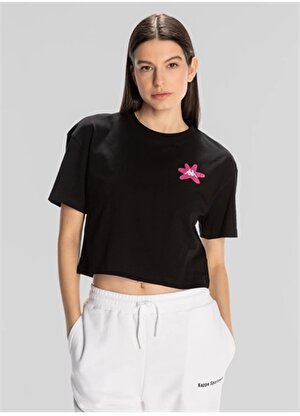 Kappa Siyah Kadın T-Shirt 321X3PW005 KAPPA AUTHENTIC HANNAH T 