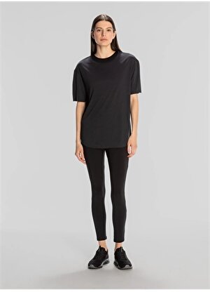 Kappa Siyah Kadın Yuvarlak Yaka Normal Kalıp T-Shirt 321Z1CW005 ELSIE TSHIRT 