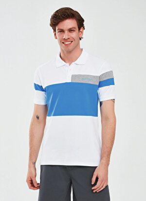 Skechers Beyaz Erkek Polo Yaka Normal Kalıp Polo T-Shirt S241196-100 Polo Shirt M Short Slee 