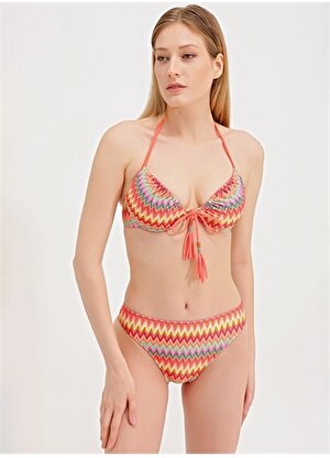 Zeki Çok Renkli Kadın Bikini Üst BU.4753-24