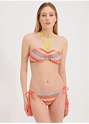Zeki Çok Renkli Kadın Bikini Üst BU.4751-24