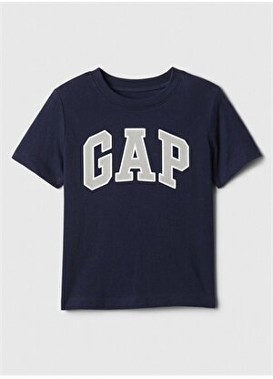 Gap Baskılı Koyu Lacivert Erkek T-Shirt 459557014
