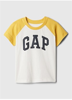 Gap Baskılı Kırık Beyaz Erkek T-Shirt 886987003-A