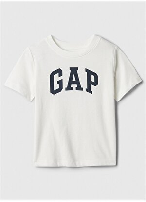 Gap Baskılı Kırık Beyaz Erkek T-Shirt 888285002-A