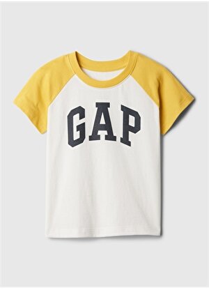 Gap Baskılı Kırık Beyaz Erkek T-Shirt 886987003