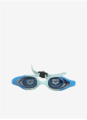 Arena Mavi - Beyaz Yüzücü Gözlüğü Spider Jr Mirror