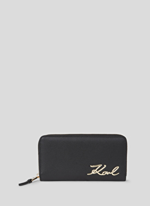 KARL LAGERFELD Siyah Kadın 2,3x19x9,6 cm Cüzdan 240W3215 