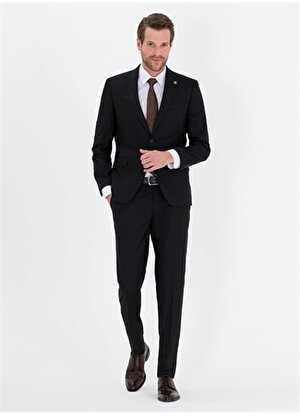 Pierre Cardin Normal Bel Extra Slim Siyah Erkek Takım Elbise N00081/EXT