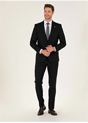Pierre Cardin Normal Bel Slim Fit Siyah Erkek Takım Elbise N00084/ST